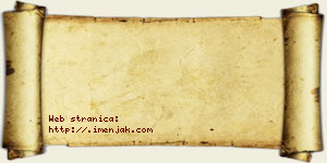 Jasmina Tripković vizit kartica